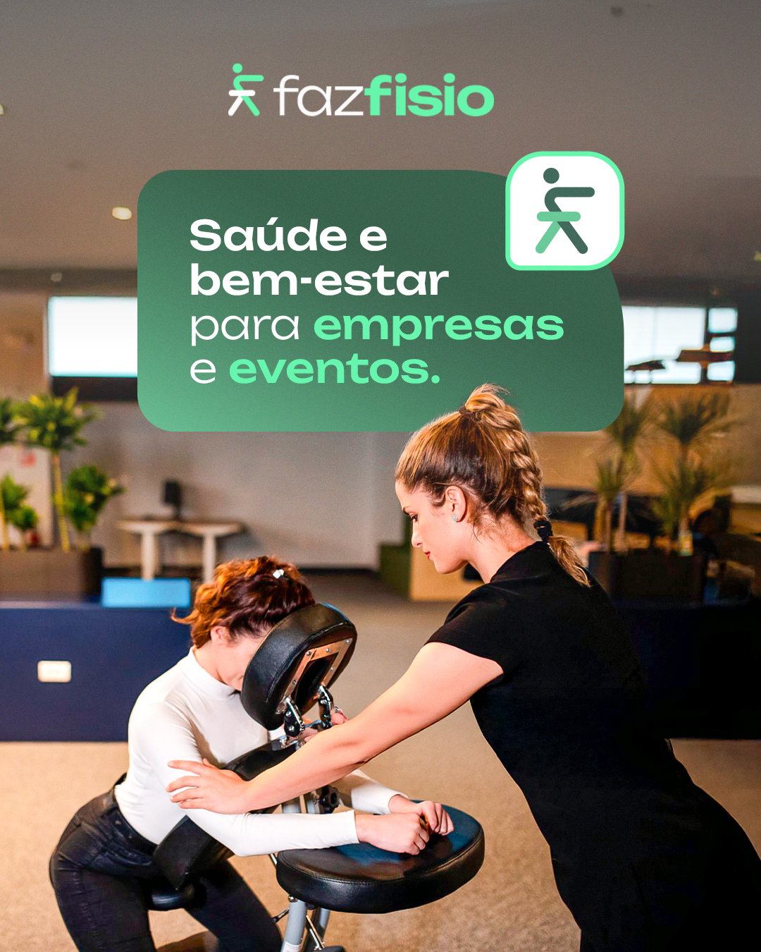 Saúde e bem-estar para empresas e eventos.